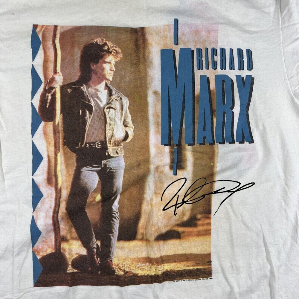 Richard Marx World Tour Shirt Short Sleeve White Unisex S-2345XL CG2326 Unisex T-Shirt XXXXL