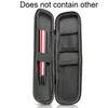 Estojo Preto Rígido para Canetas Estilo Minimalista Estojo para Lápis Estojo de Malha para Fones de Ouvido Organizador de Pincéis de Maquiagem Estojo com Zíper para Lápis Material Escolar