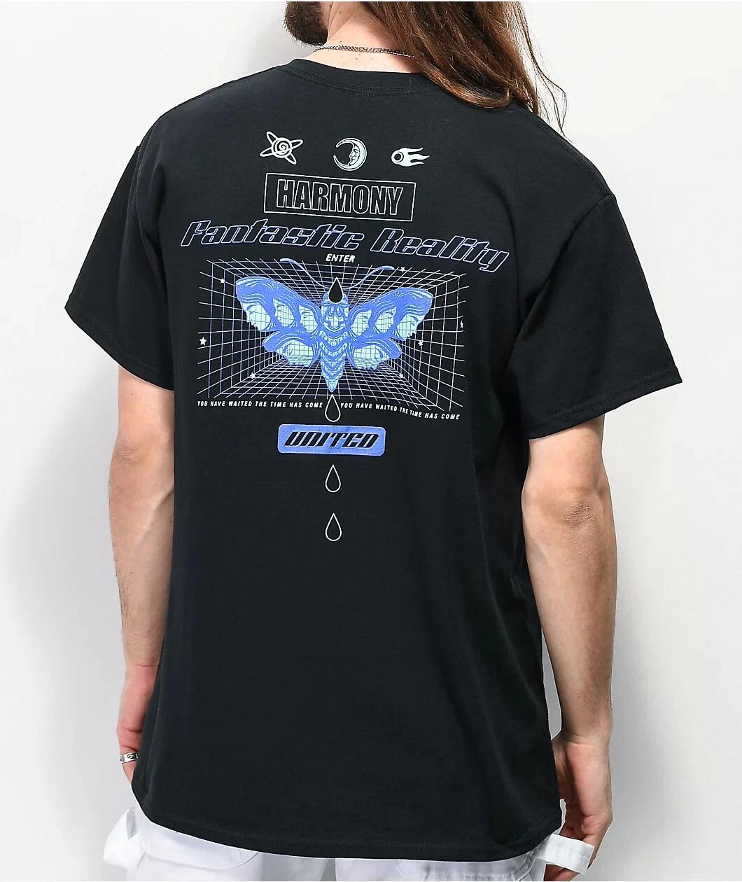 

Empyre Mens Harmony United Fantastic Reality Black Shirt New S, M, XL, 2XL XL