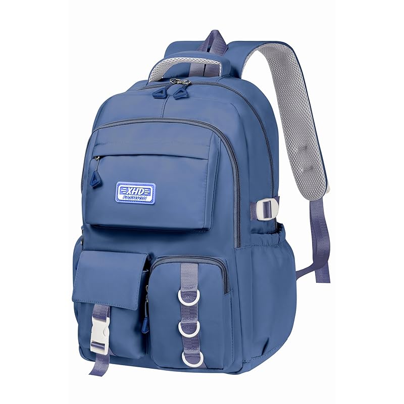 

[Lurcia] backpack ladies bag kids girl child lightweight water repellent Commuting to school multifunctional large capacity A4 compatible (blue)