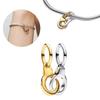 Placcato Oro 18K Rame Fascino Infinito Amore Adatto Bracciale Originale Ciondolo Cuore Madre Fiore Perla San Valentino