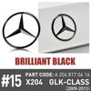 C200 E200 For Mercedes Benz Mercedes Emblem Snap Cover 3D ABS Original Car Rear Trunk Badge Sticker For Mercedes Benz GLK-class