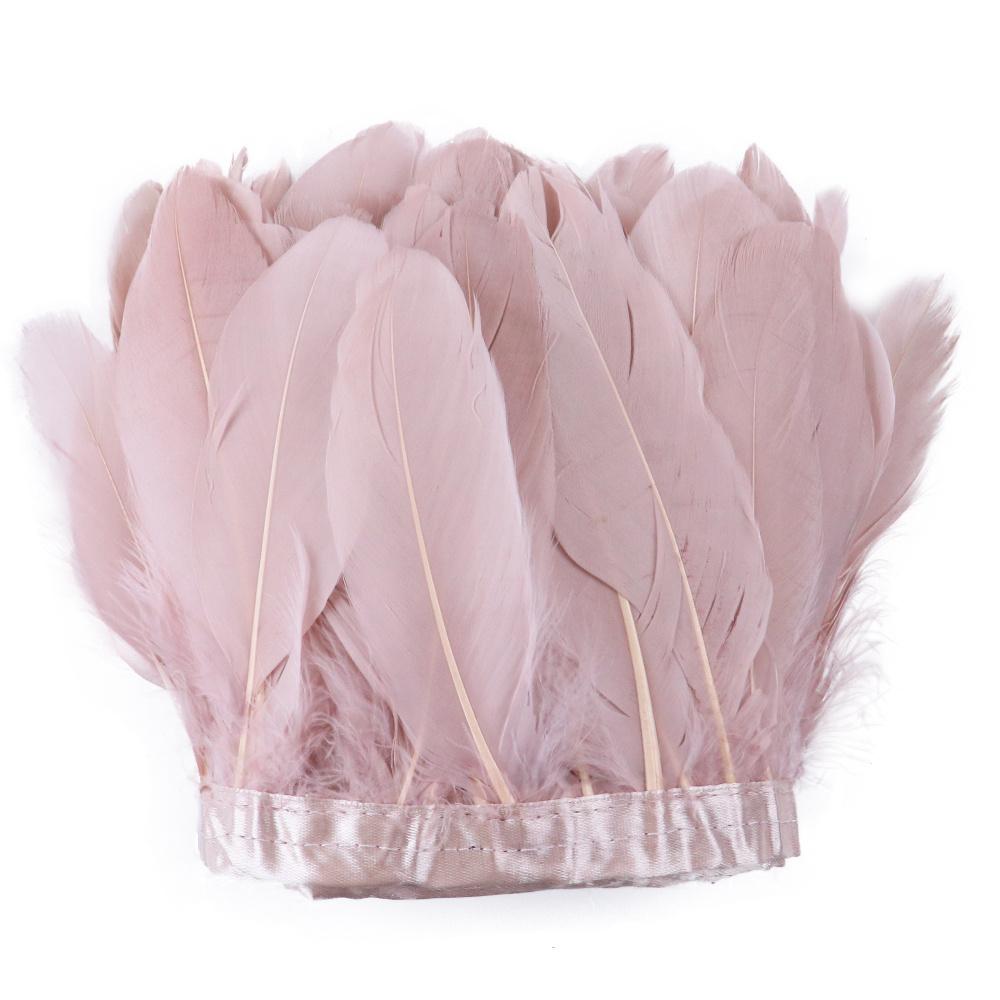 Natural Swan Goose Feather Trim 2/6/10 Yards Costume Fringe Ribbon for DIY Dress Decoration Carnival Party Accessories