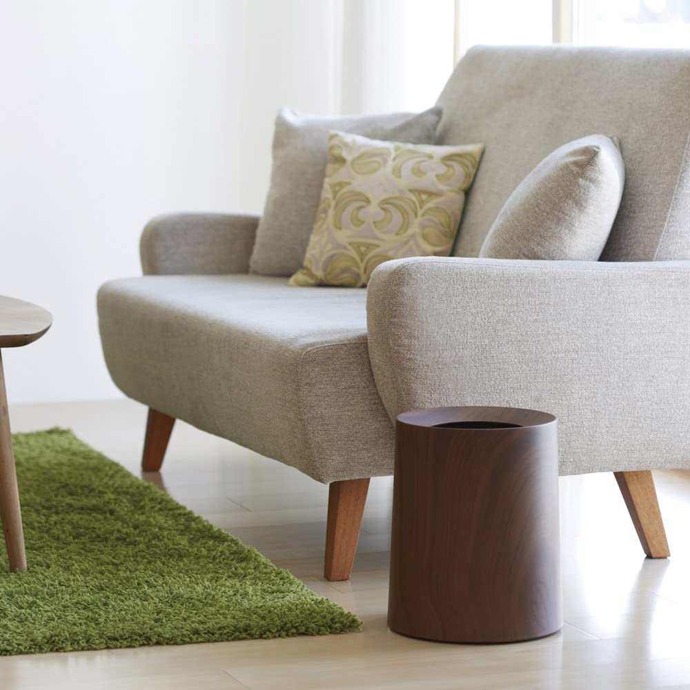 Ideaco Mülleimer Durchmesser 26 x Höhe TUBELOR HOMME Palisanderholz (ideaco) Dose, rund, 11,4L, 31,5cm,