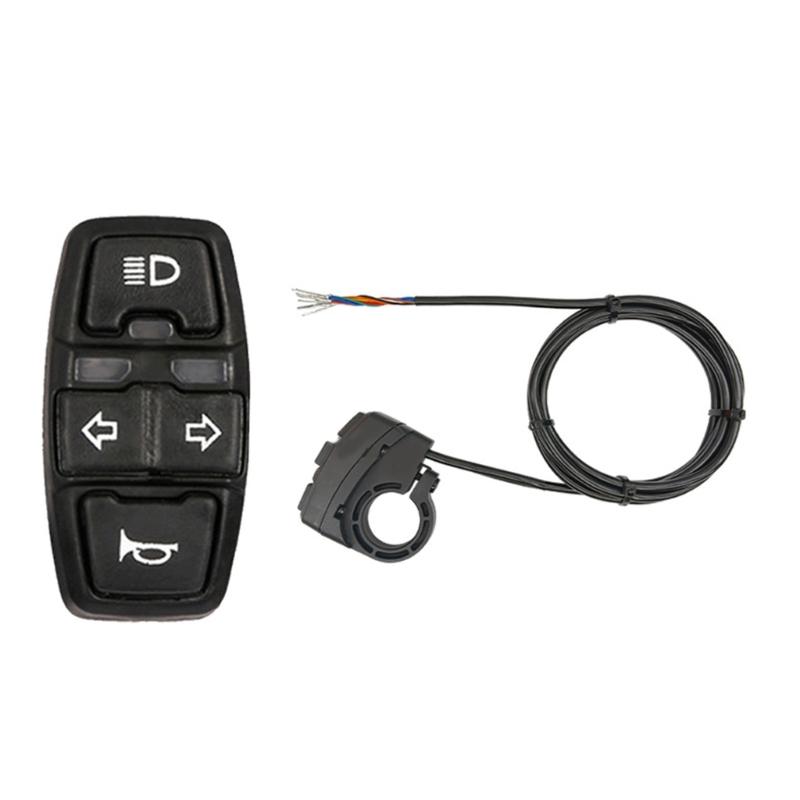 Electric Bike Horn Headlight Signal Light Switches Waterproof Lamps Horn Switchs