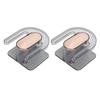2Pcs Wall Mounted Slippers Rack Strong Plastic Space Saving Waterproof Slippers Hanger for Home Bathroom Salon