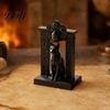Egyptian Cat Statue Statue, Ancient Egypt Inspired Figurine, 3D Printed Decor Vintage Style Ornament for Home Office Desk, Shelf Art Craft Mythology