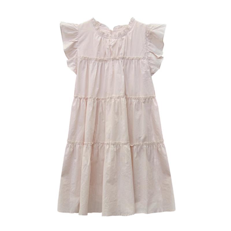 Women's Sweet and Gentle Flying Sleeve Dress Summer Small Loose Slimming Short Dress