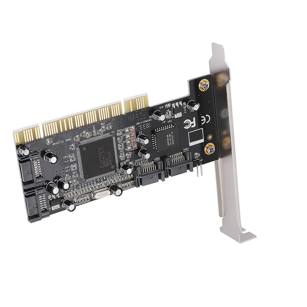 PCI-Controllerkarte mit Sil3114 Pset für 4 interne Ports 1,5 Gbit/s PCI 4-Port-Karte für Controller PCI 4-Controllerkarte für Hochgeschwindigkeits-Datenübertragung