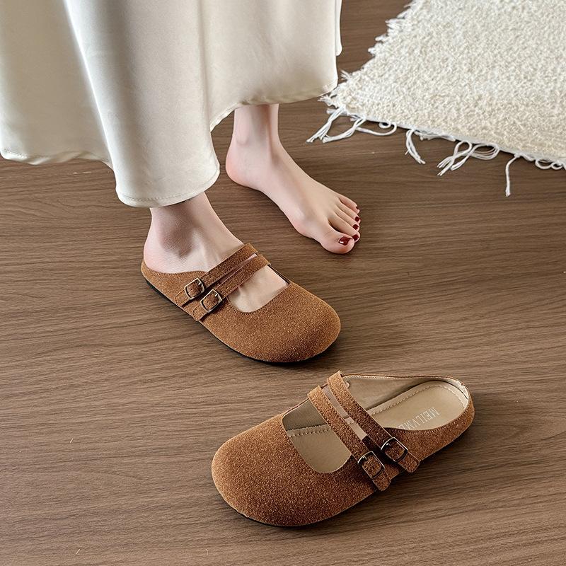 

Spring and Autumn soft-soled single shoes fashionable women s niche versatile shallow mouth personalized women s shoes 40 коричневий