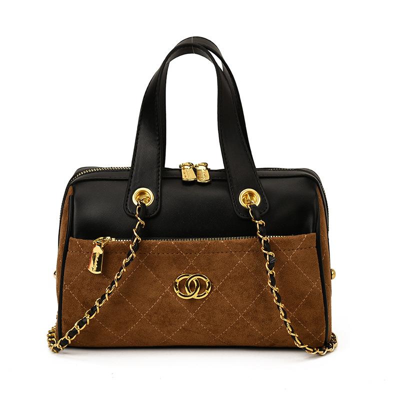 Rhombus Chain Bag Women's Large Capacity 2025 New Autumn and Winter Matte Retro Shoulder Messenger Bag Commuter Pillow Bag