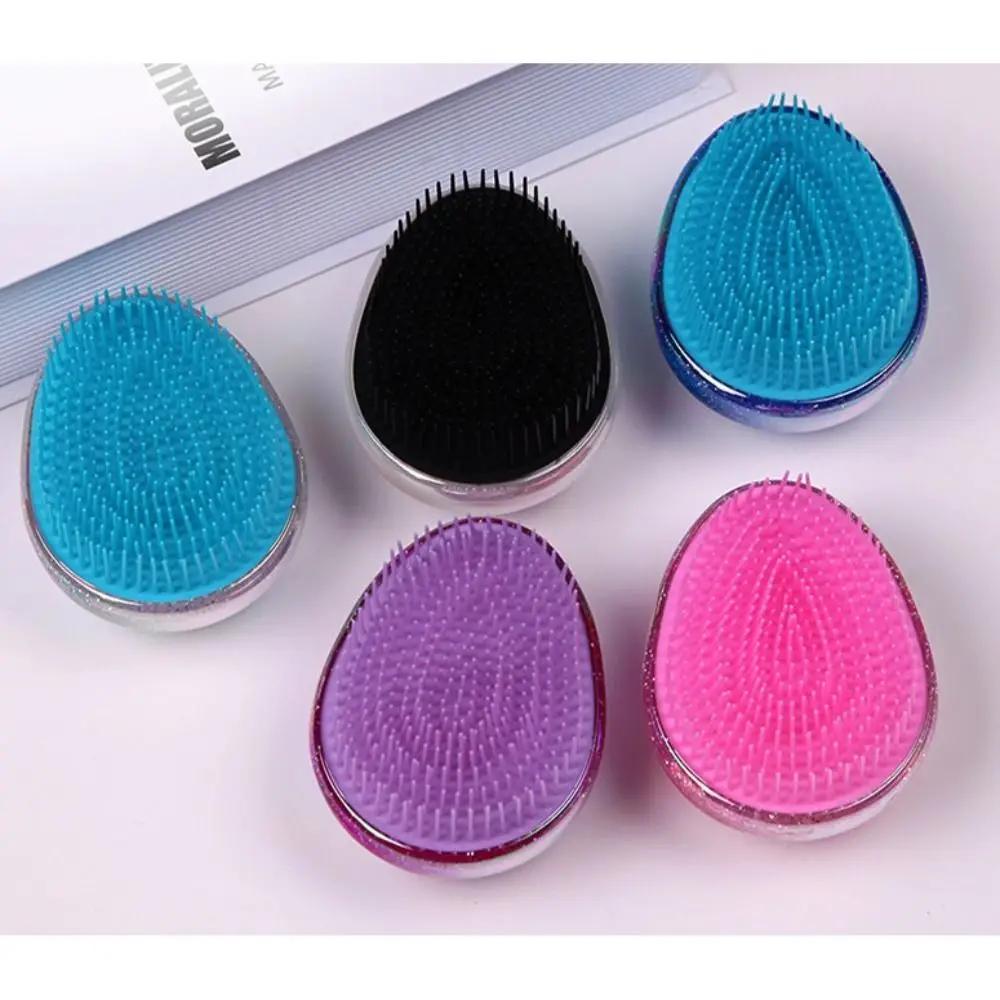 Hair Care Egg Round Shape Starry Sky Comb Anti-knotted Soft Scalp Massage Salon Hair Brush