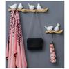 ABJI-Wall Decorations Living Room Holder Resin Bird Key Hook Kitchen Coat Clothes Towel Hat Handbag Holder,B