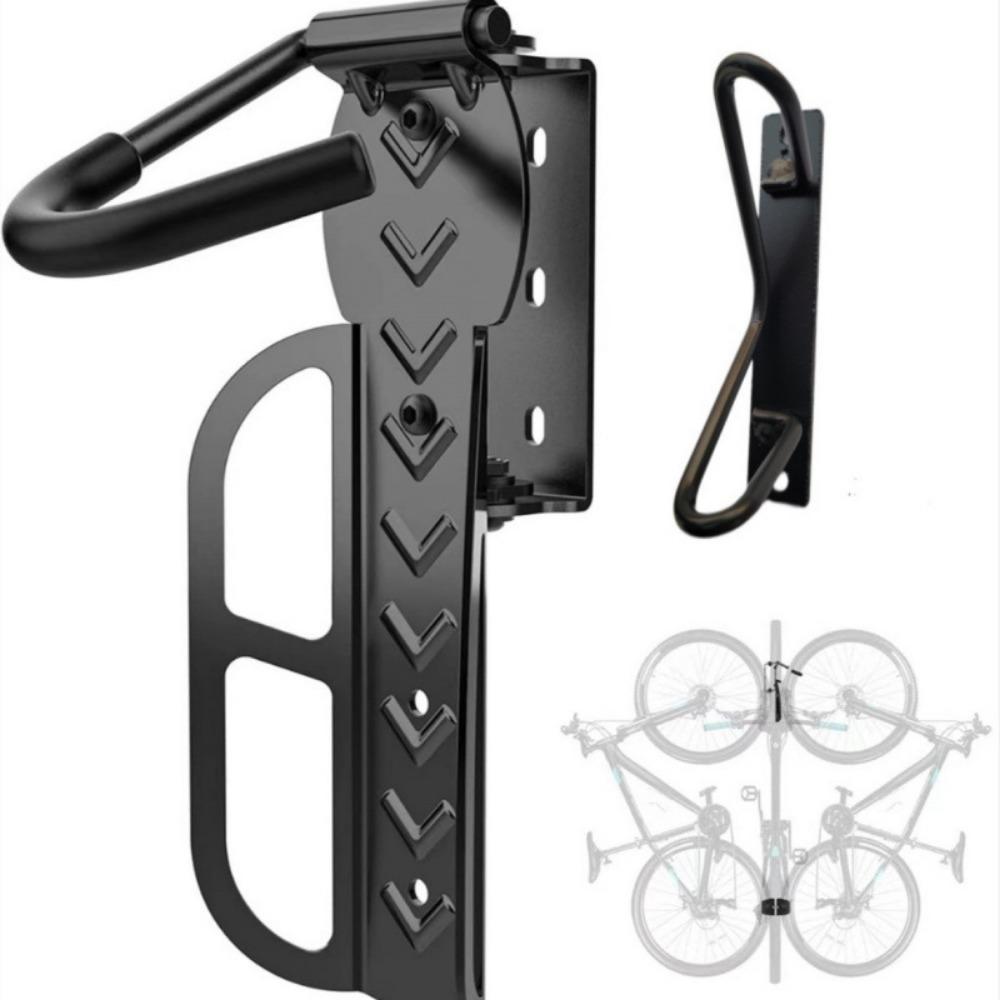 1PACK QAQ Schwenkbare Fahrrad-Wandhalterung, Vertikaler Fahrradständer Garage Hält bis zu 30 kg, Fahrradhaken für Garage Platzsparend, Einfach zu Installieren