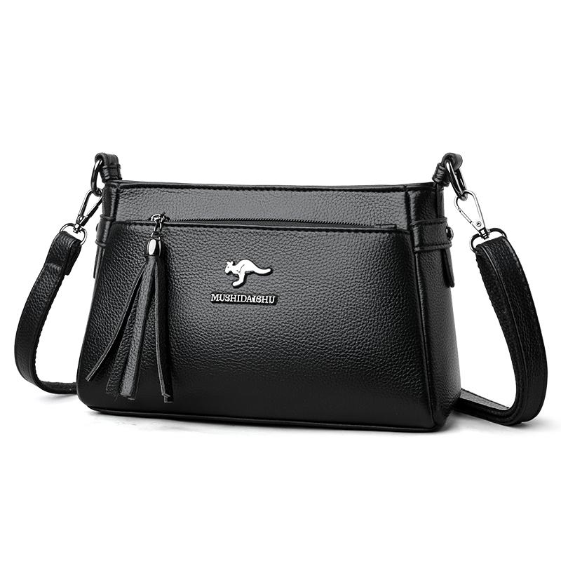 Simple Women's Shoulder Bag, Fashionable Tassel Hanging Pendant, Crossbody Bag, Retro Shoulder Bag, Suitable for Daily Use and Shopping