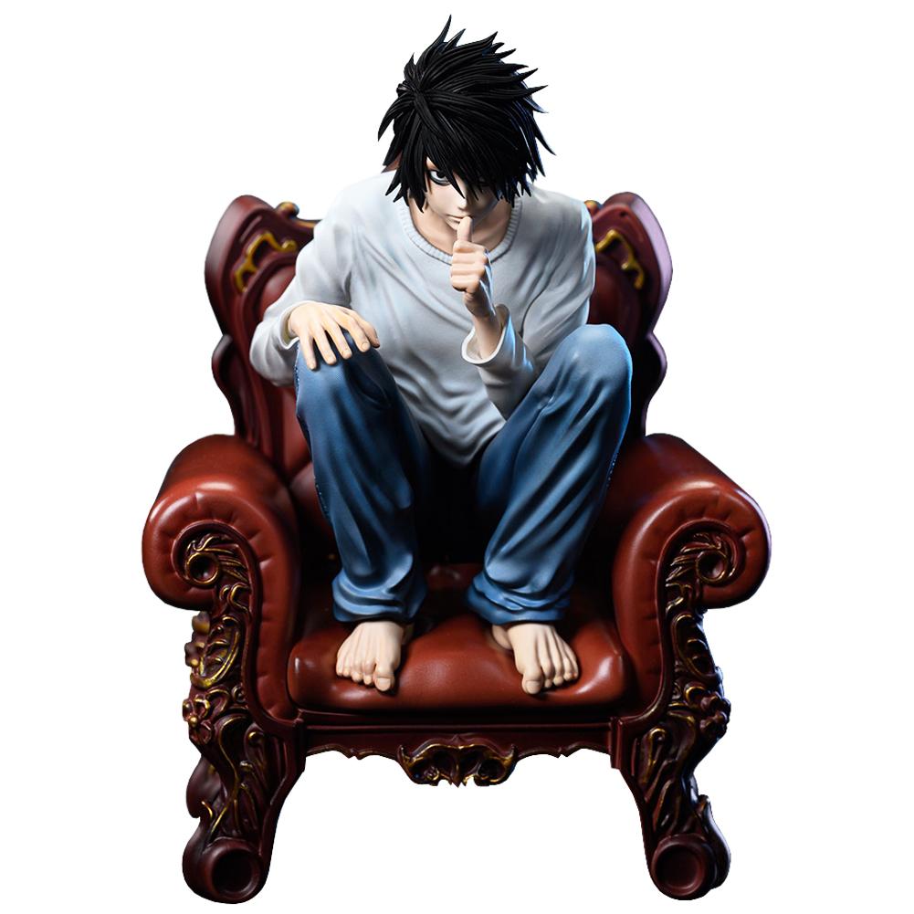 Death Anime Figure Light Yagami L Action Figure L Figurine Sitting Pose Statue Super Sleuths Collectible Model Doll Toy Boy Gift