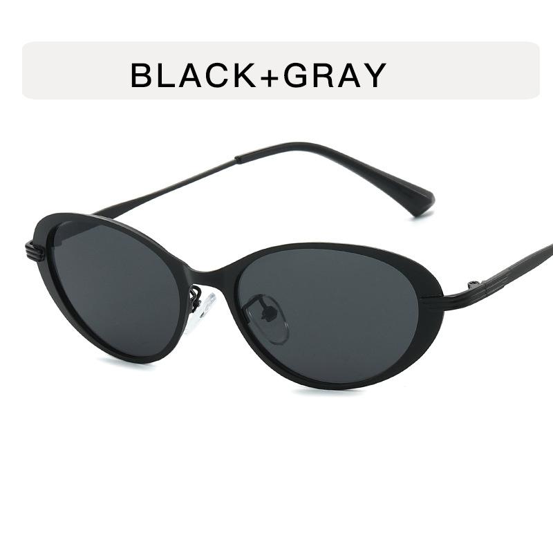 

European American Stylish Sunglasses Woman Oval Shape UV Protection Men s Sun Glasses Holiday Travelling Female Sun Glass черный серый