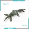 Marine Animal Model Set: Shark, Turtle, Dolphin, Whale, Penguin, Crab, and Seabed Creatures