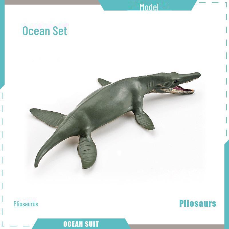 Marine Animal Model Set: Shark, Turtle, Dolphin, Whale, Penguin, Crab, and Seabed Creatures