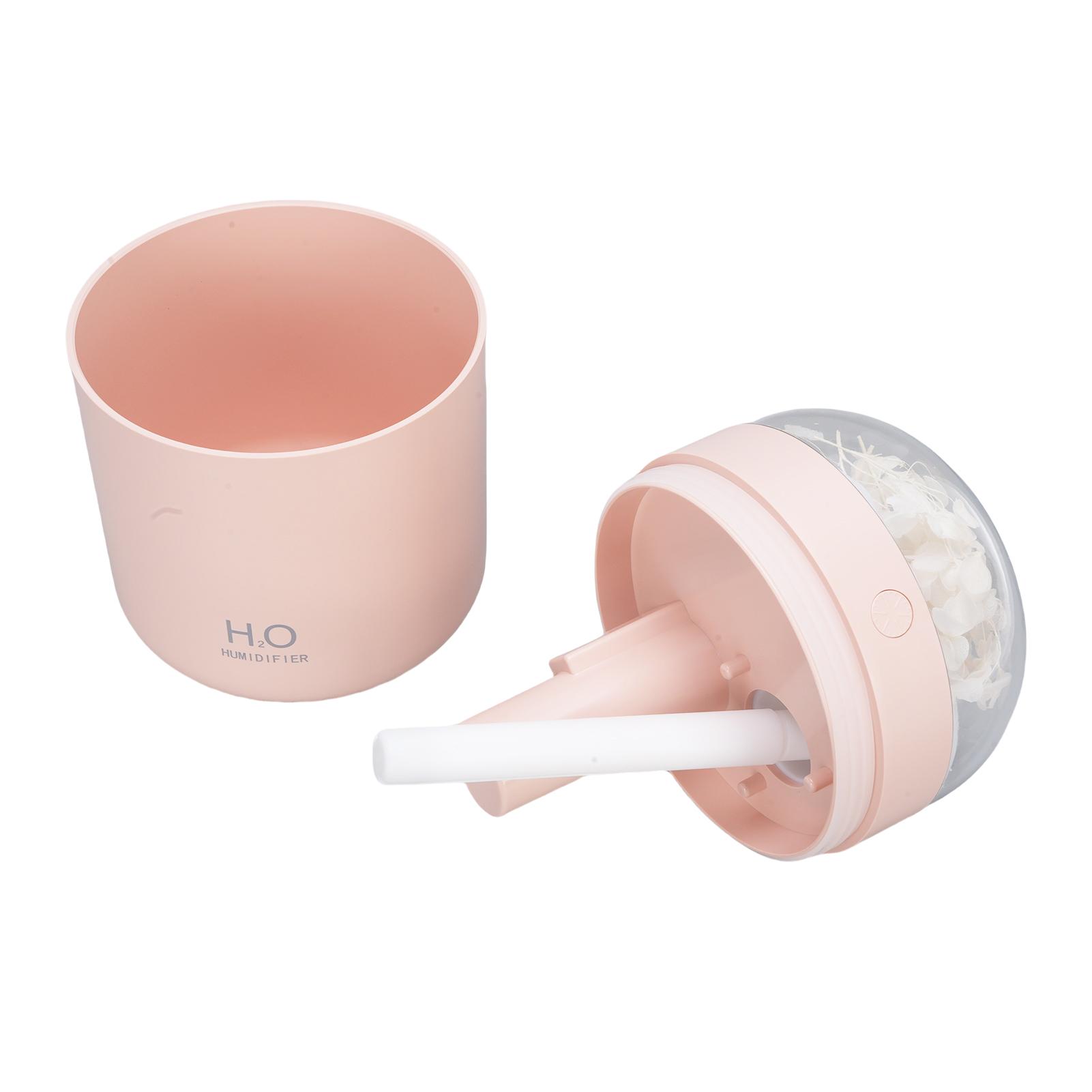 

Eternal Flower Humidifier 2W 500ML Water USB Powered Desktop Humidifier with 7 Color Light for Bedroom