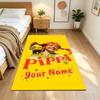 Pippi Customize Your Name Carpet Design for Dining Room Foyer Hallway Kitchen Anti-slip Rug Office home decor Wedding Party Gift