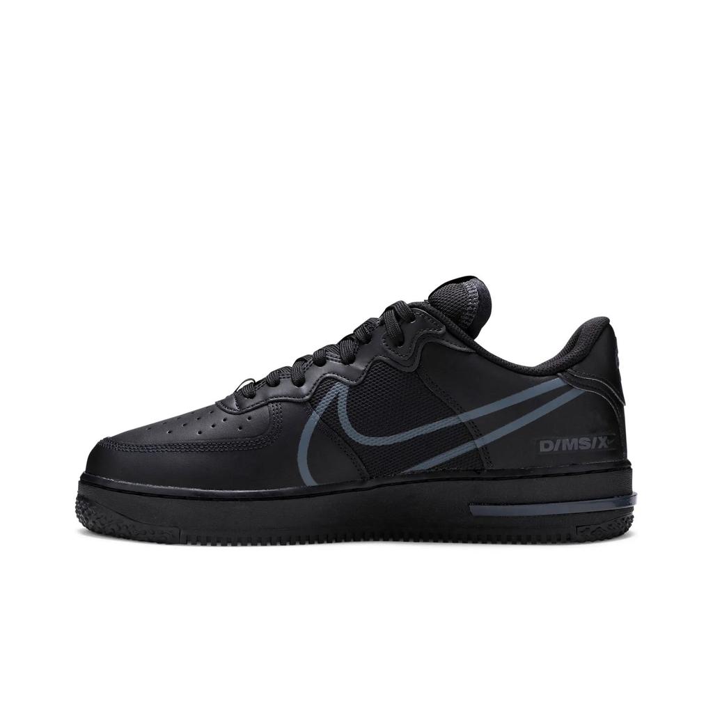 Nike Air Force 1 React 'Triple Black' (Unisex) Black / Anthracite Skate Shoes CT1020 002