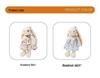 Large Lop-Eared Bunny Plush - Cute Floral Skirt Doll, Soothing Girl's Companion and Pet Healing Toy