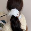 Lace Scrunchies for Women Large Elastic Hair Scrunchy Eye Catching Hair Rope French Hair Bobbles Ponytail Holder