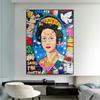Pop Art Queen Elizabeth Oil Painting Royal City Wall Art