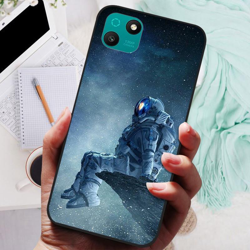 Soft Phone Cover For Wiko T10 4G Case T3 Funda TPU Space Marble Black Silicone Coque for Wiko T 10 WikoT3 Shockproof Cartoon