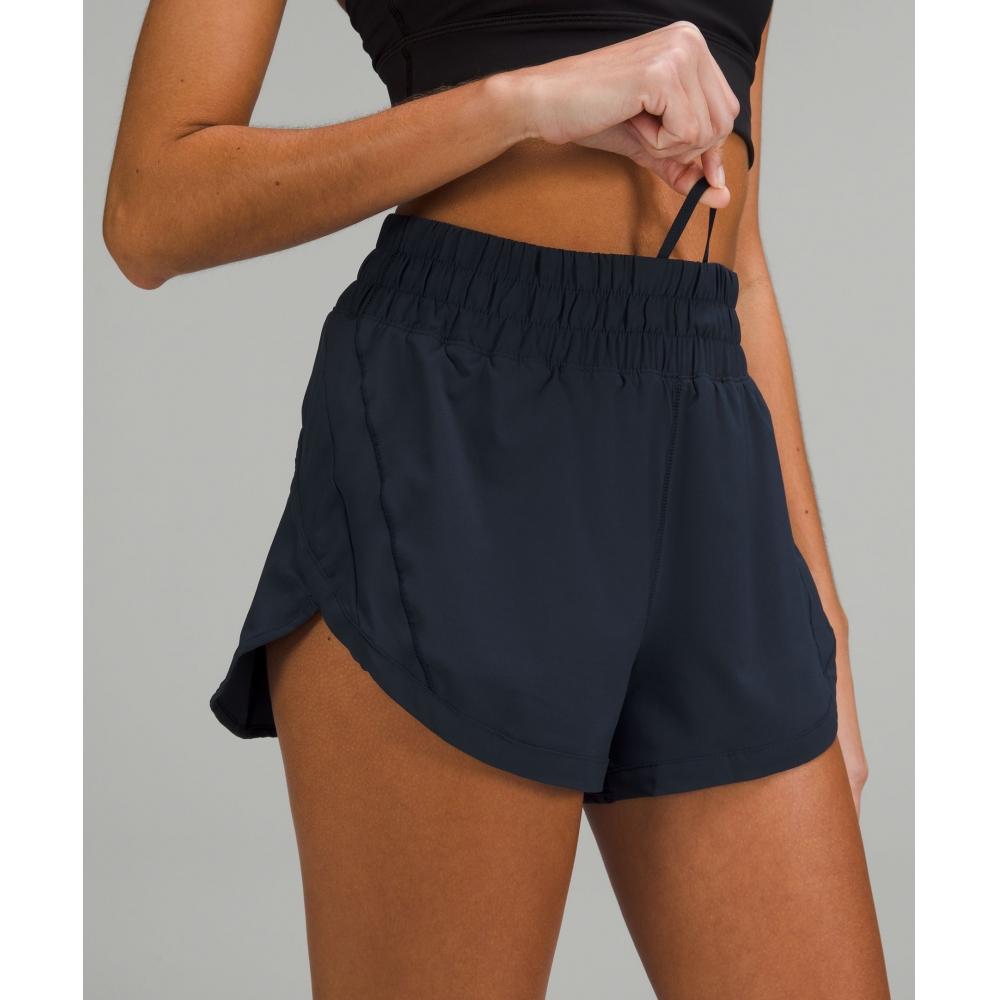 Lululemon Track That High Rise Lined Short 3  True Navy