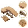 Gift Packaging Box Pillow Boxes for Packaging 200Pcs Kraft Paper