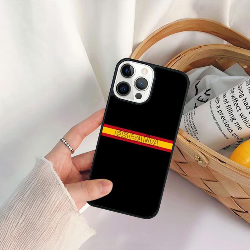 Spain Flag Phone Case For iPhone 17 Air 16 15 14 11 12 13 Pro  MAX Plus coque Cover Shell