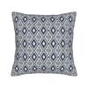 Geometric Shaped Blue Doodles Pillowcase Cushion Cover Geometric Ink Blue Throw Pillow Case Cover Home Zipper 40*40Cm