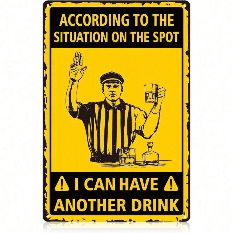 

Retro Beer Metal Wall Sign 12x8 Inch for Bar