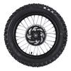 14in Rear Wheel Rim Tire Assembly with Rotor and Sprocket 90 100 14 15mm Shaft Enhanced Grip Replacement for Tao Kayo