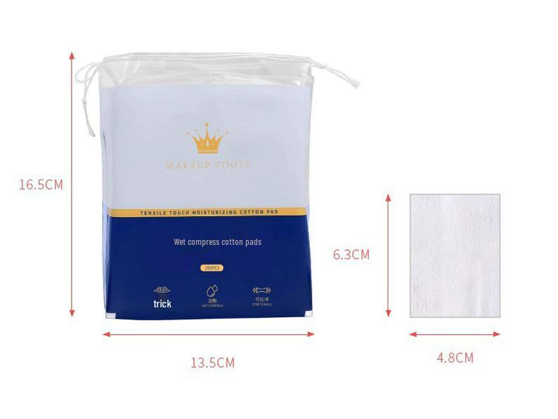 Keqi 200 Count Stretchable Thin Cotton Pads for Spa Wet Compress & Toner Application