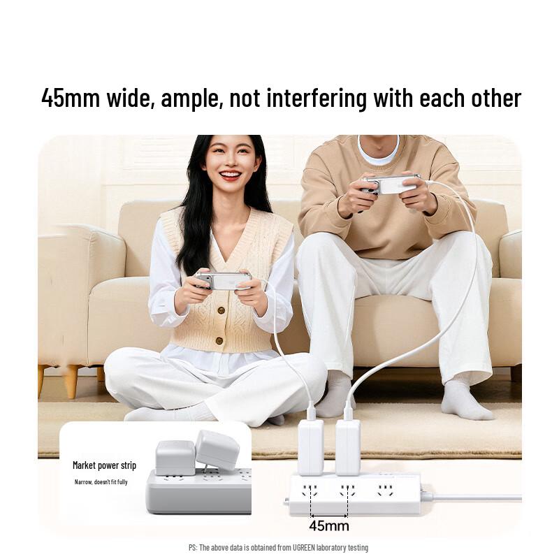Ugreen Overload Protection Power Strip CN Plug (adapter Included)