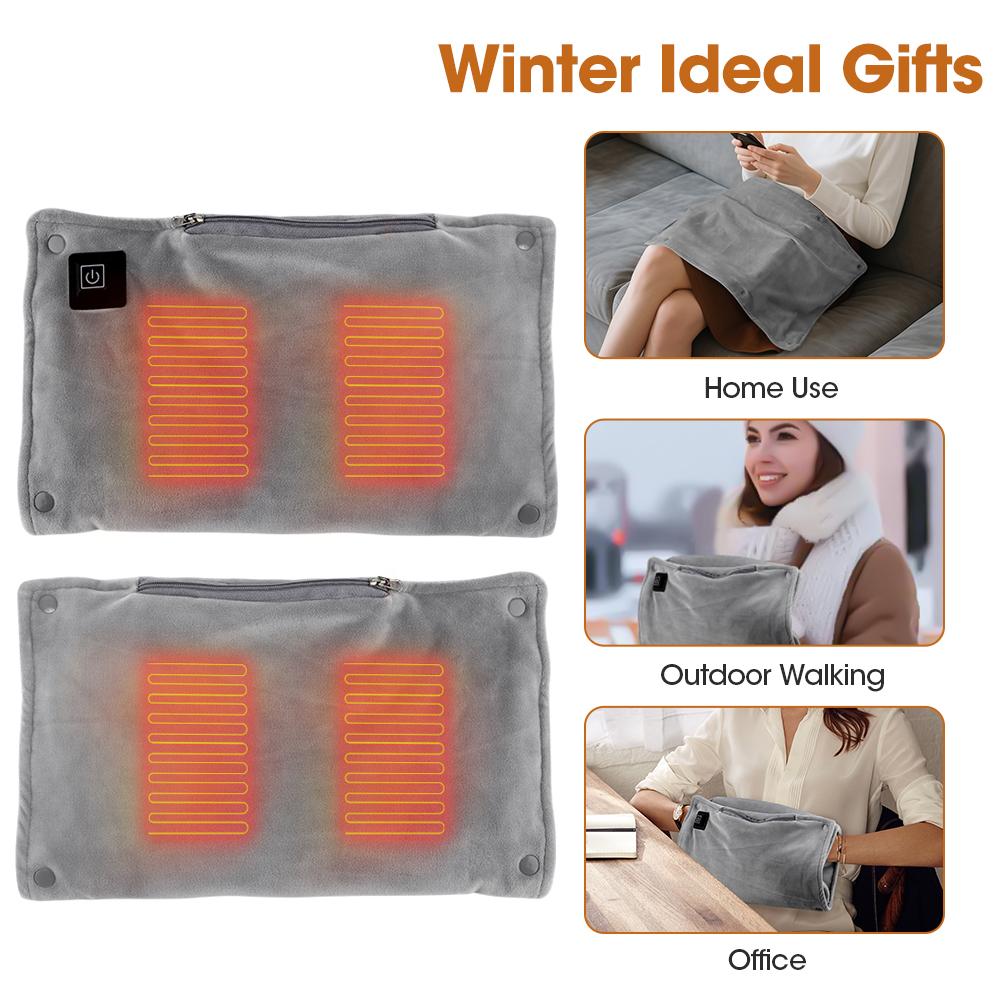 Winter Hand Warmers USB Charging Portable Hand Heater Warmer Pocket 3 Levels Graphene Electric Heating Pad For Home Warming Bag