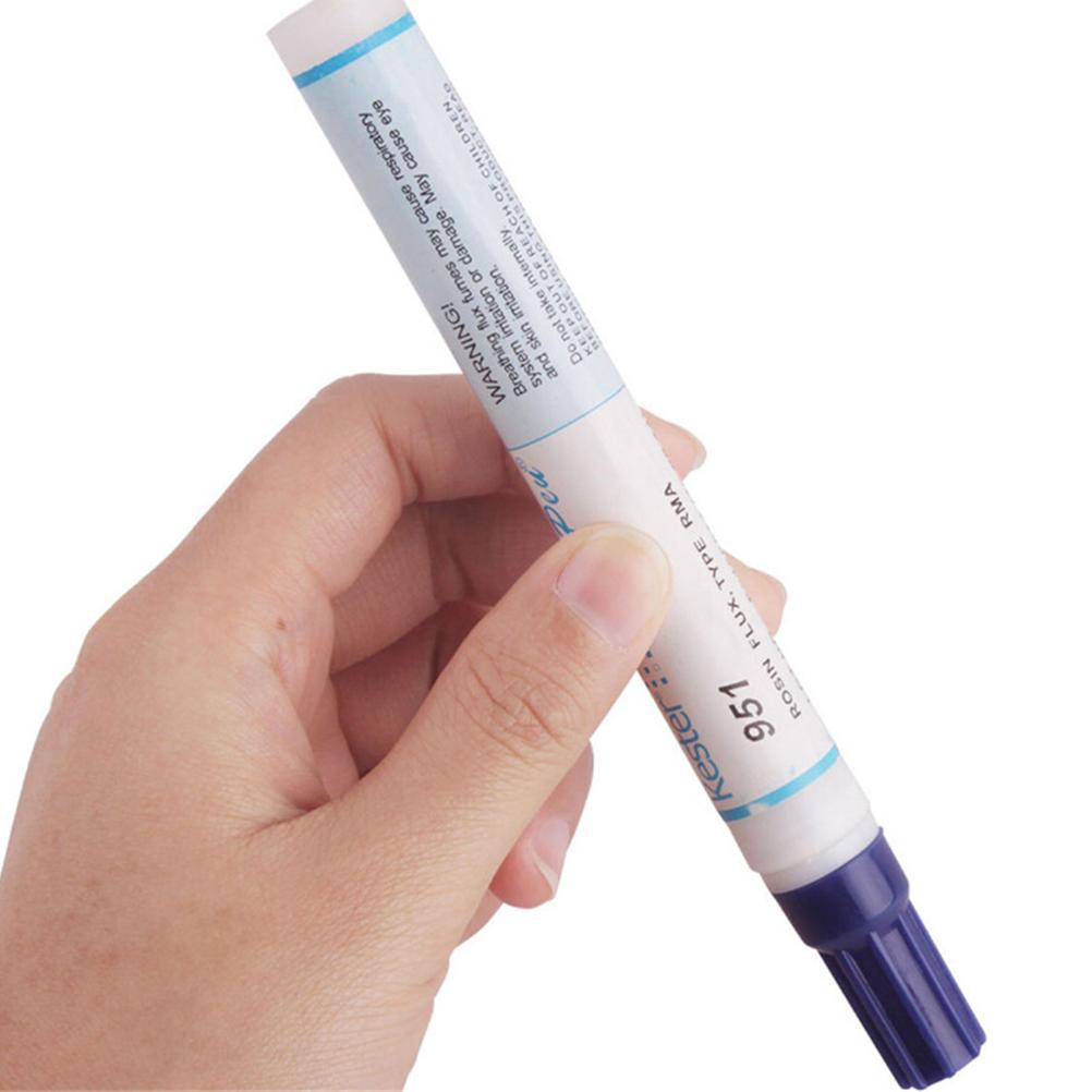 

951 Soldering Flux Pen Low Solids No Clean 102 Flux Pen Soldering Rosin Solder Paste Applicator Brush Head For Solder Solar Cell