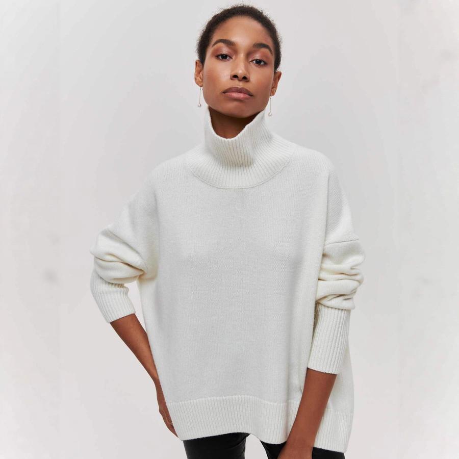 Men's Outerwear Casual Knit Sweater Long Sleeve Pullover for Women Autumn Winter Fashion