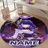 Personalized Genshin Impact Round Chair Office Rug - Perfect for Mat, Office Chair & More - Ideal Gift for Birthdays and Holidays