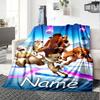 Personalisierbare Decke mit Namen, Eiszeit: Die Entstehung der Dinosaurier, Weich & Warm, für Sofa, Büro, Bett, Reisen, Mittagspause, Geschenk für alle Jahreszeiten