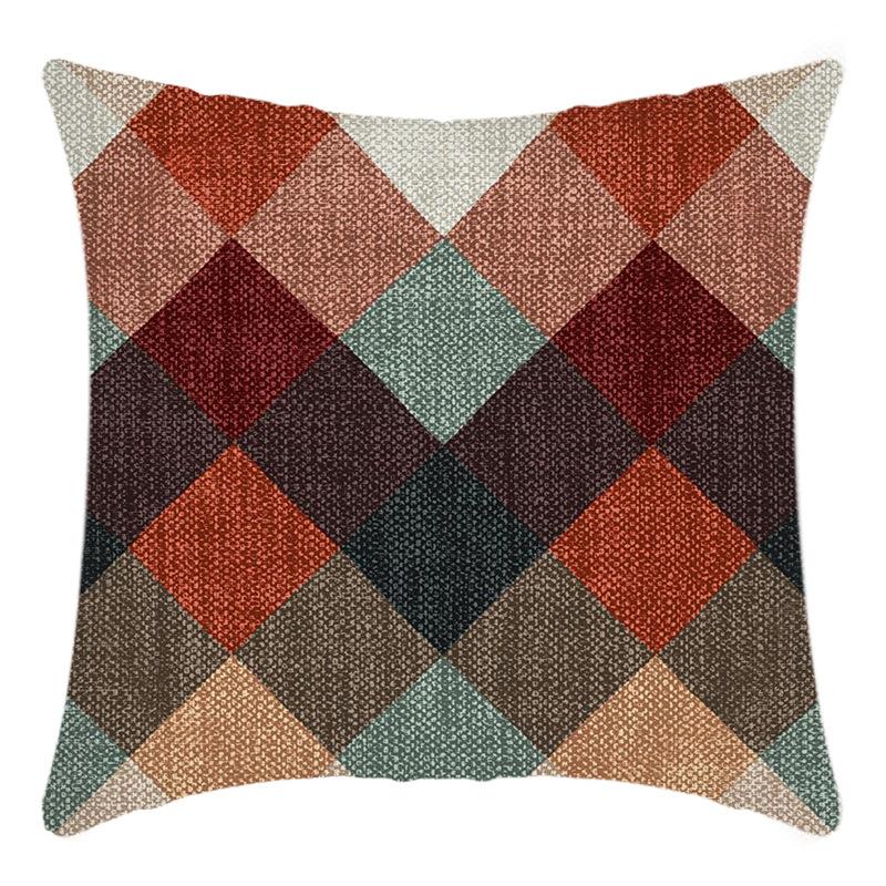 

Новая наволочка Ретро полосатый принт Подушка Дом Диван Наволочка 45 * 45Cm pillowcase