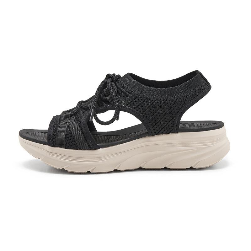 European And American Fashion Breathable New Sports Md Casual Strap Solid Color Women's Sandals Comfortable Large-Size Sandals