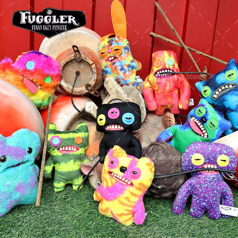 New Original Fuggler Funny Ugly Monster Plush Wide Eyed Weirdo Sasquoosh Munch Toys Collectors Edition Laboratory Toy Cuddly Stuffed Fluffy Huggable