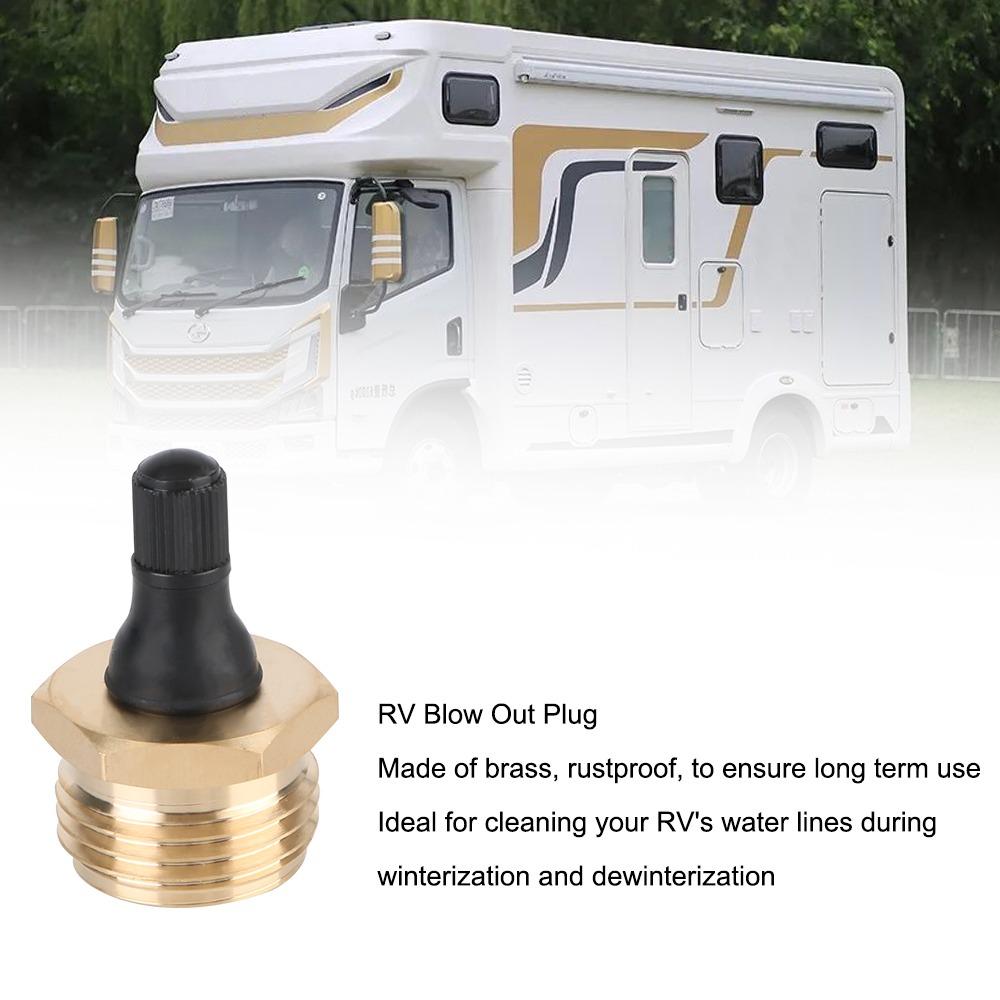 Helps Clear The Water Lines In RV RV Blow Out Plug  for Campers and Travel Trailers