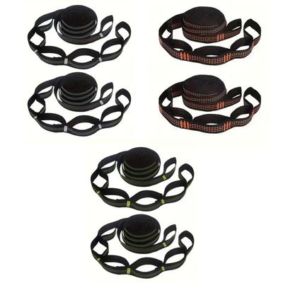 2Pcs Hammock Straps Lightweight Nylon Hanging Accessories 2M Tree Swing Straps for Outdoor Camping Hammock Garden Travel Swing