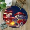 1pc Paw17 Carpet, Round Rug, Comfortable, Suitable for Entryways, Living Rooms, Office, And Bedrooms, Christmas Decoration