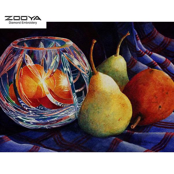 

ZOOYA DIY 3D круглая алмазная картина фрукты вышивка крестиком домашний декор